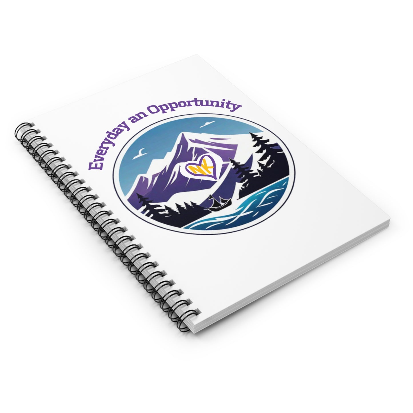 NK Cares Mountain Spiral Notebook - Ruled Line