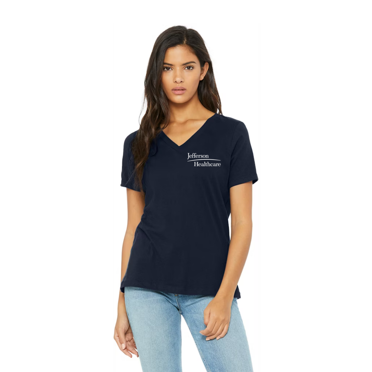 JH Women's Relaxed Jersey V-Neck T-Shirt