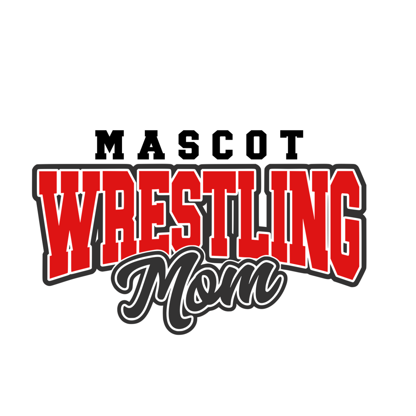 Custom Mascot Wrestling Mom - Sweatshirt