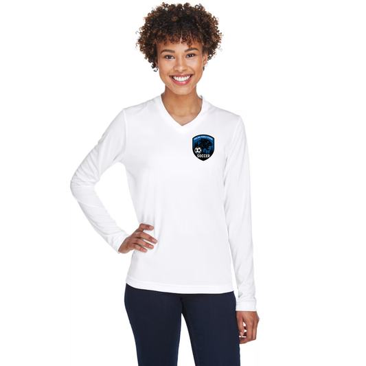 PMS Soccer - Performance - vneck long sleeve - womens
