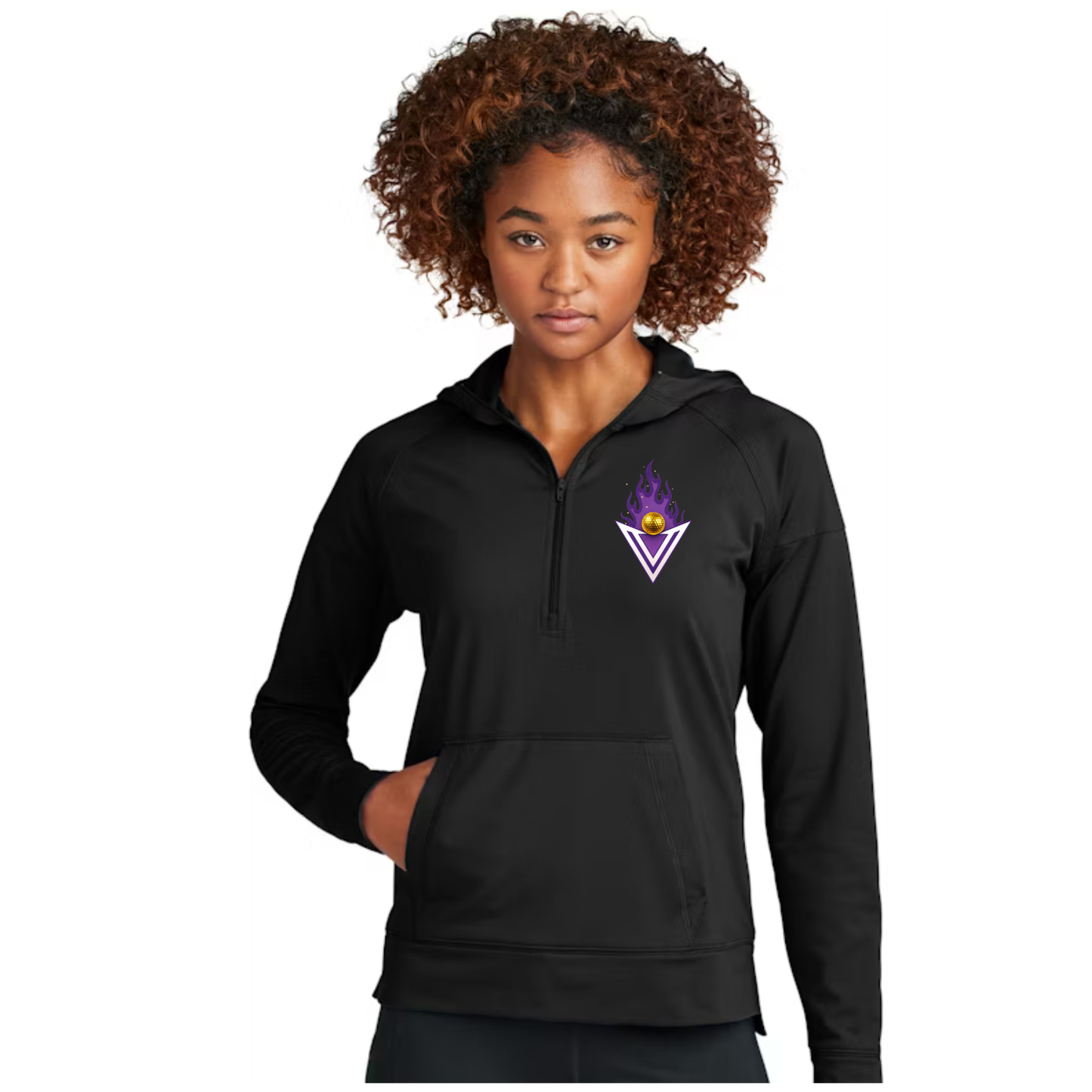 Vikings Girls Golf - Women's Sport-Wick Stretch 1/2-Zip Hoodie