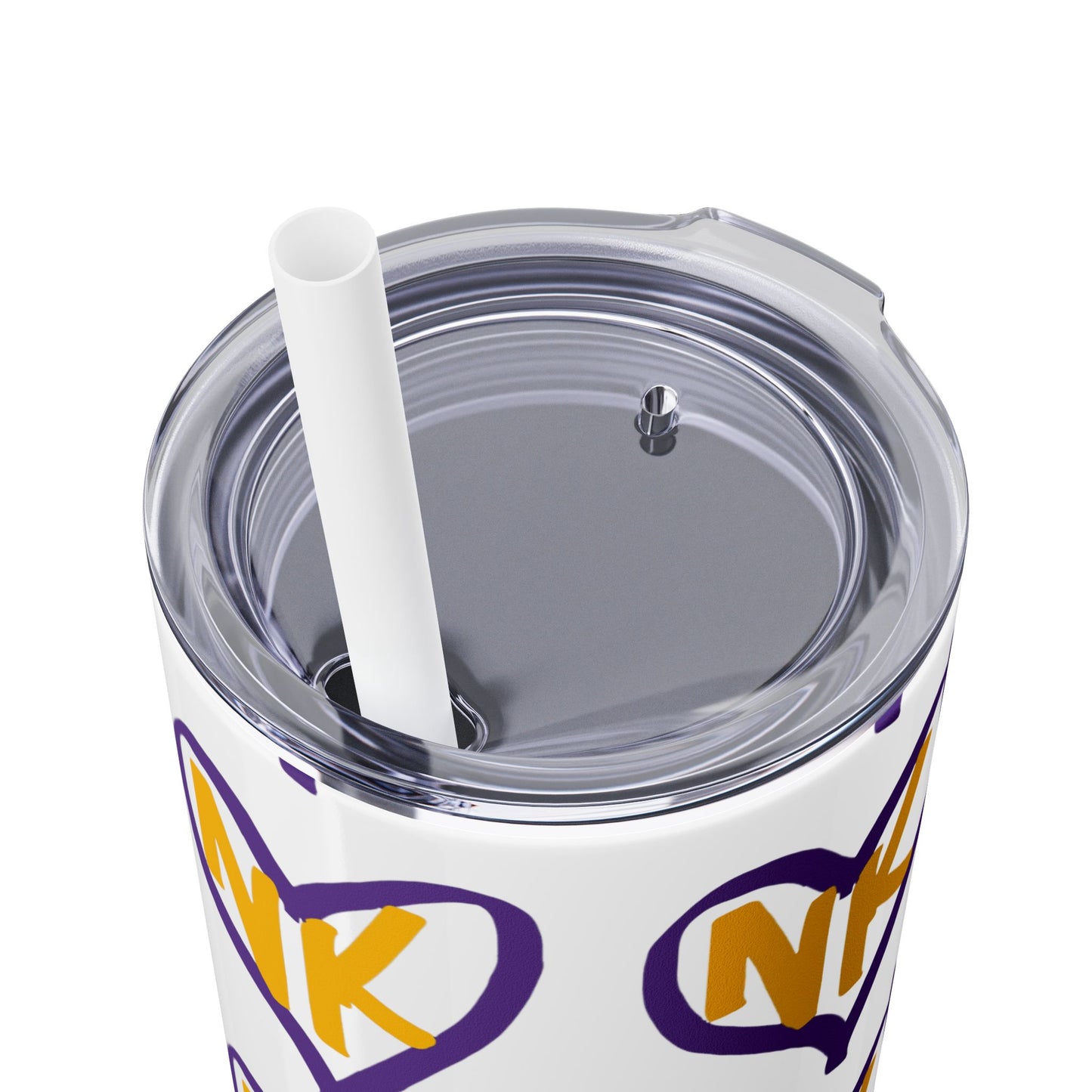 NK Cares Skinny Tumbler with Straw, 20oz