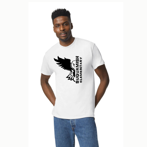 Suquamish heavy weight cotton tshirt - unisex Eagle Logo
