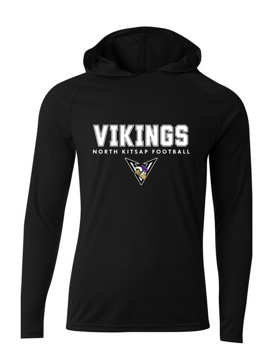 Vikings  Football Performance Long Sleeve - Hooded