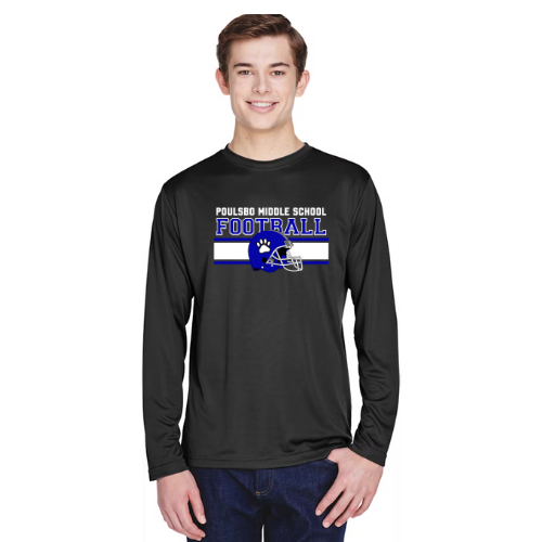 Panthers Football Performance Long Sleeve - Mens