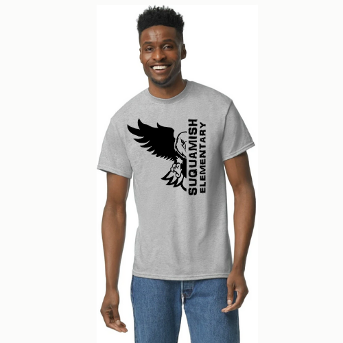 Suquamish heavy weight cotton tshirt - unisex Eagle Logo