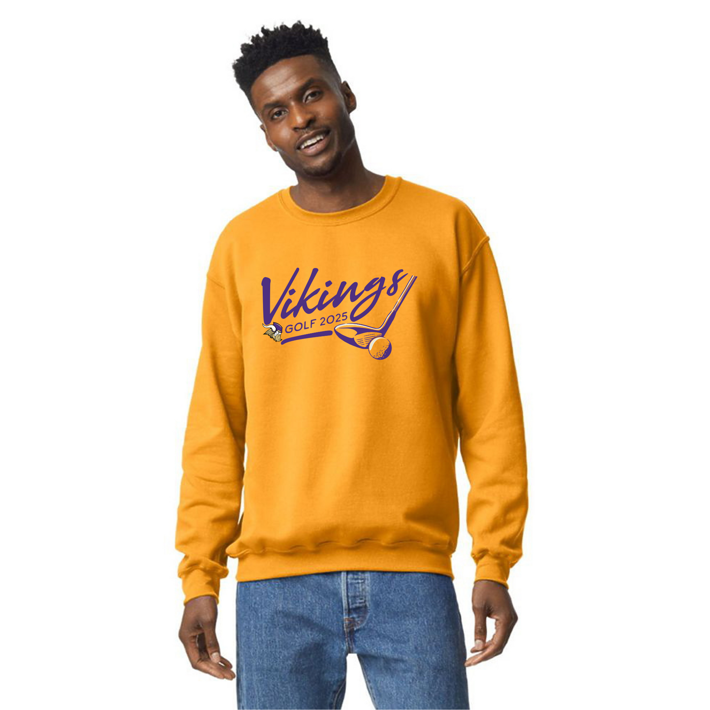 Nk Viking Golf purple logo - crewneck - unisex