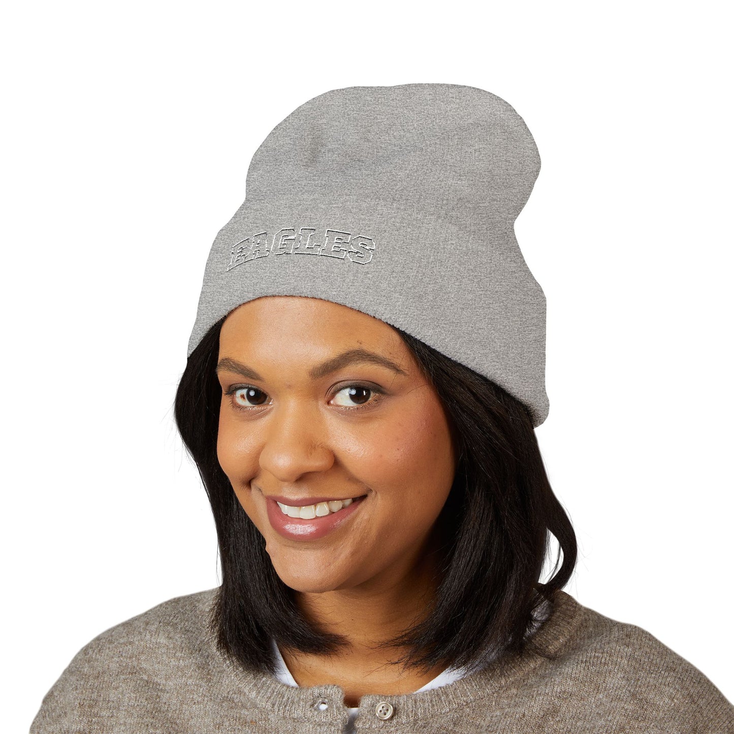 Eagles Classic Cuffed Beanie with Mascot Embroidery