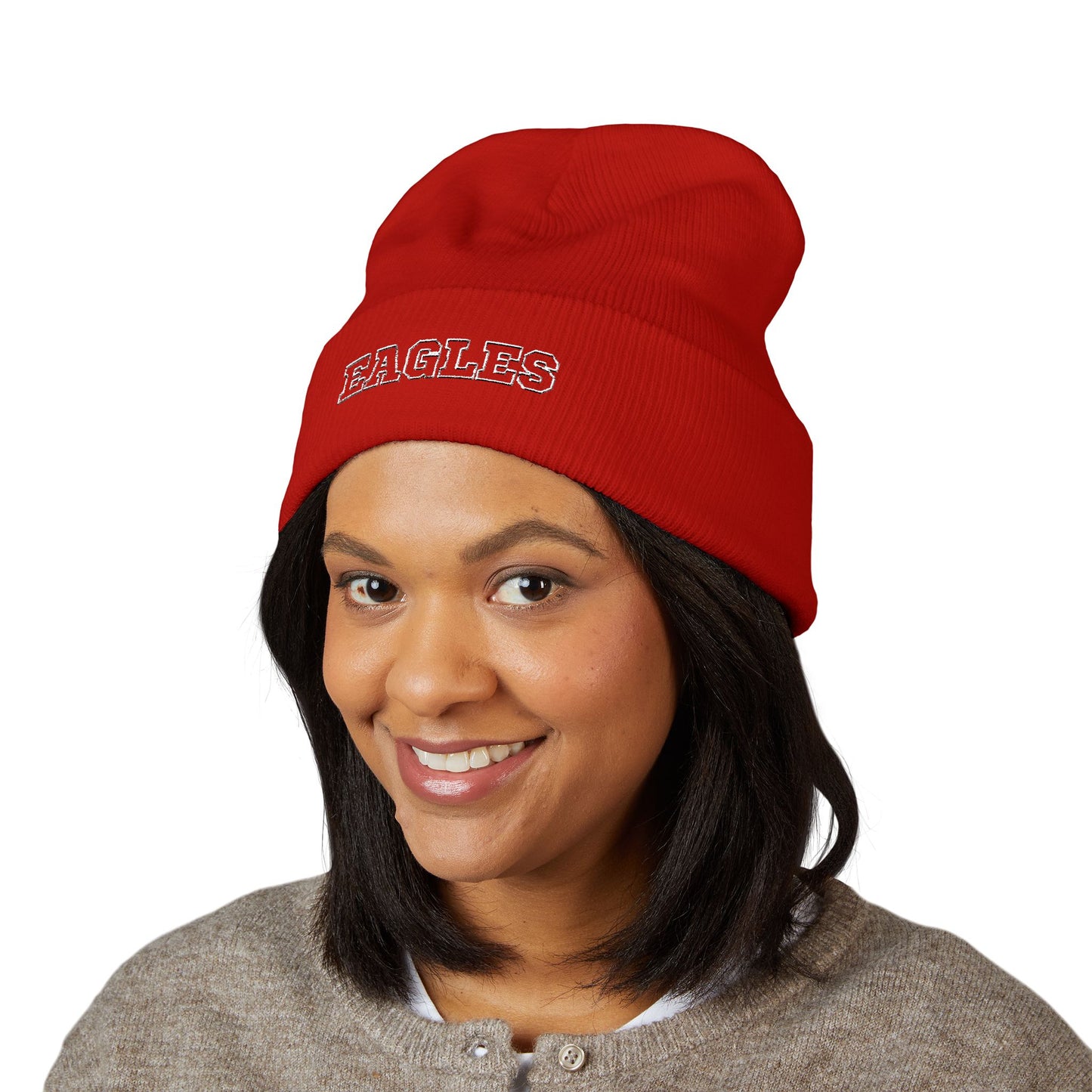 Eagles Classic Cuffed Beanie with Mascot Embroidery