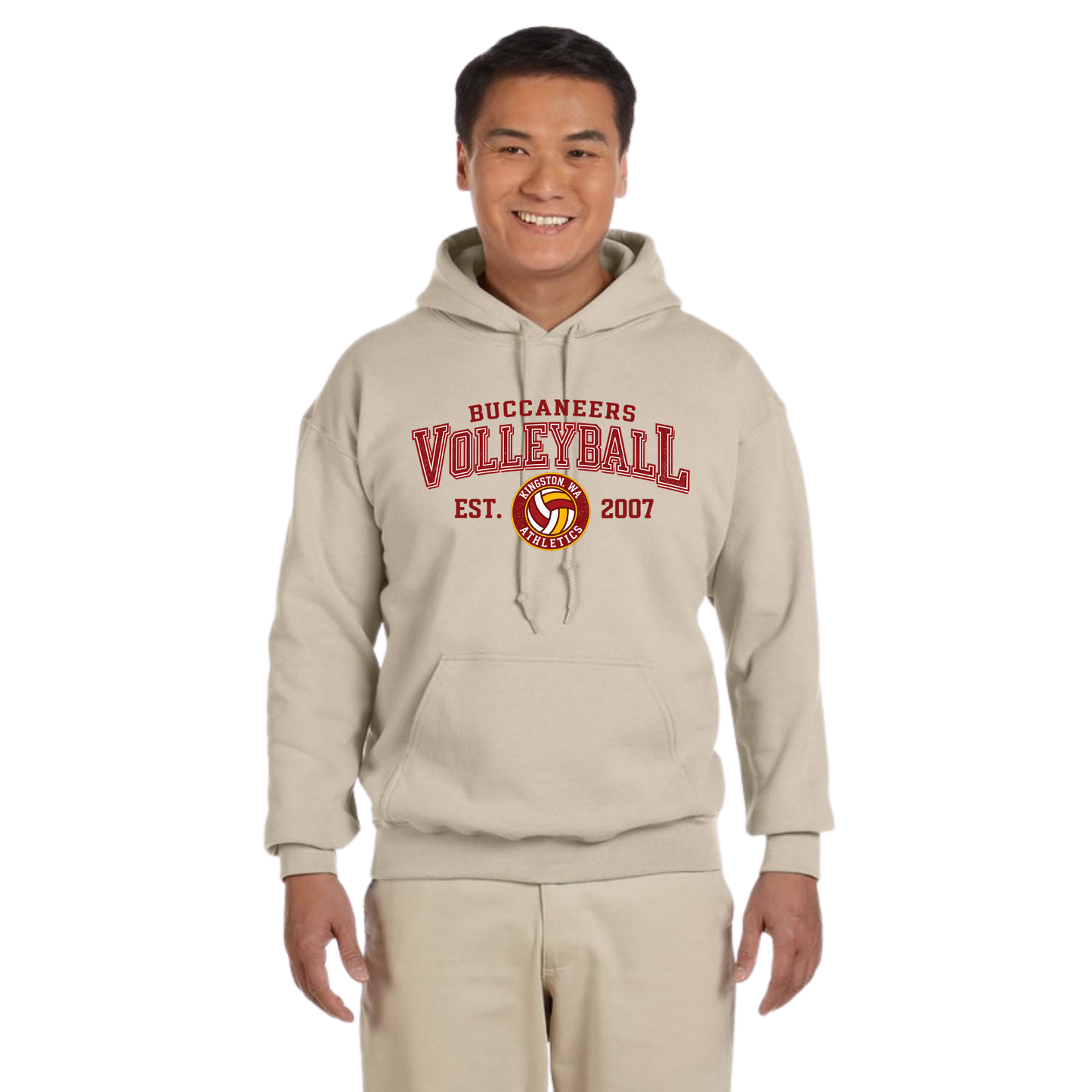 Buccaneer Volleyball - Cotton Hoodie