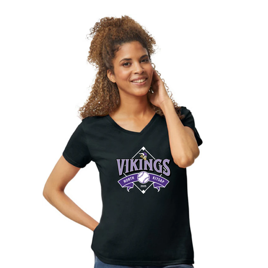 NK Baseball Diamond logo - Womens V neck