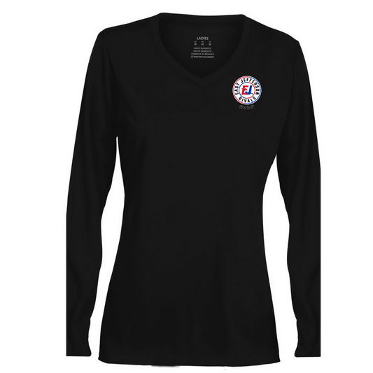 Rivals Golf V neck Performance long sleeve - Circle logo
