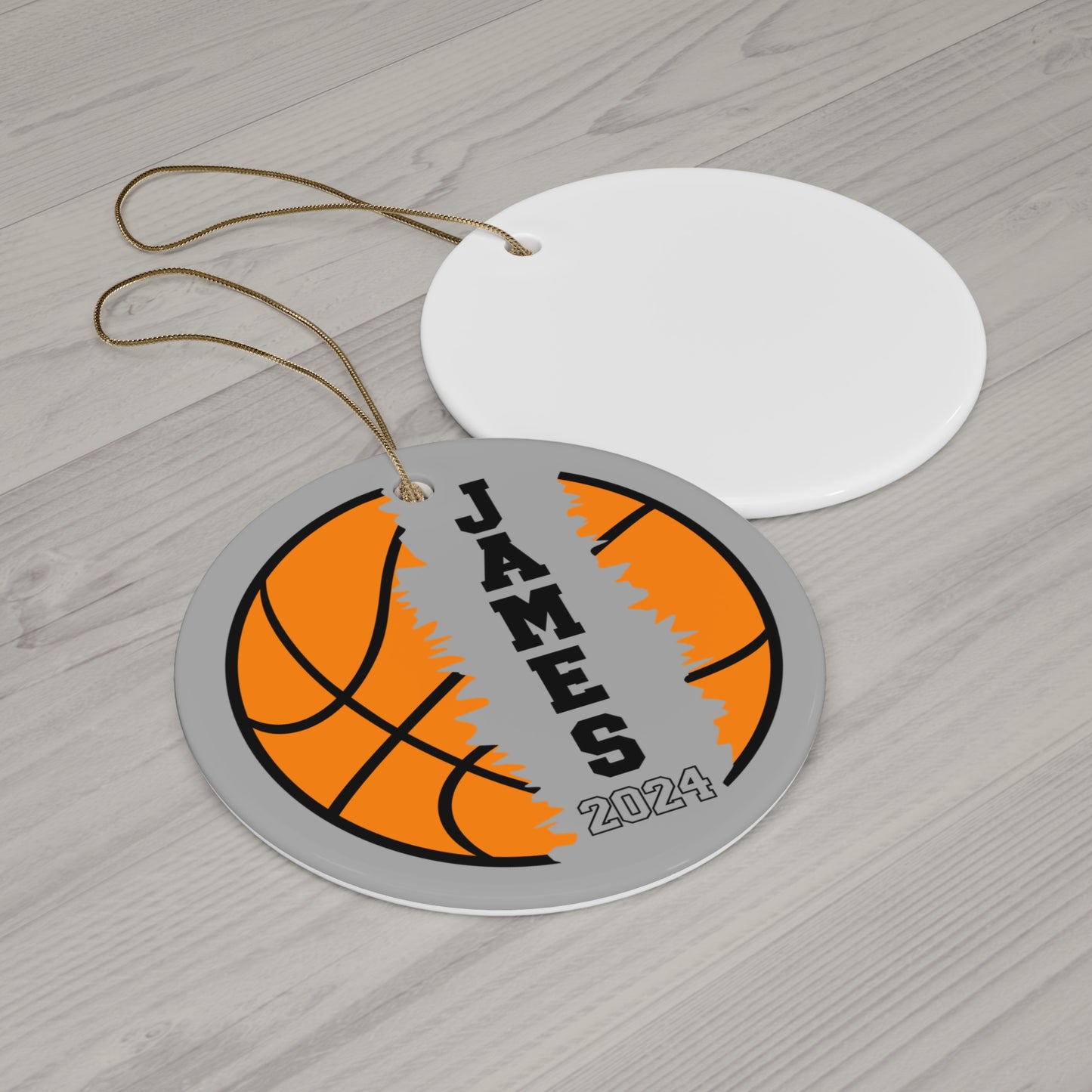 Custom Name Basketball Ornament