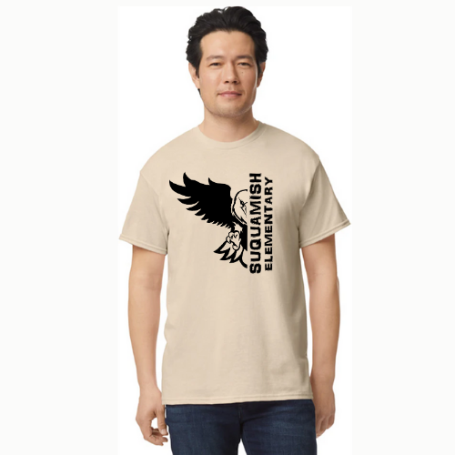 Suquamish heavy weight cotton tshirt - unisex Eagle Logo