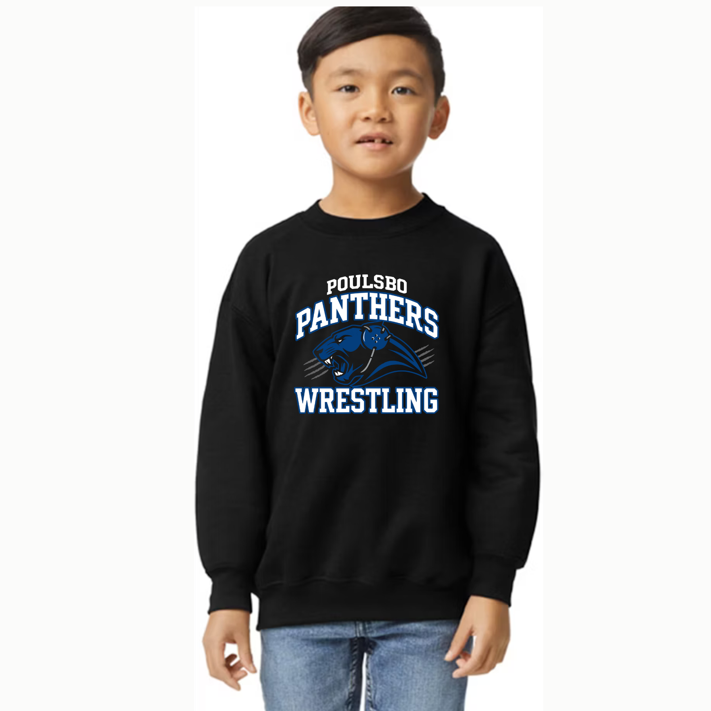 Panther Wrestling crewneck