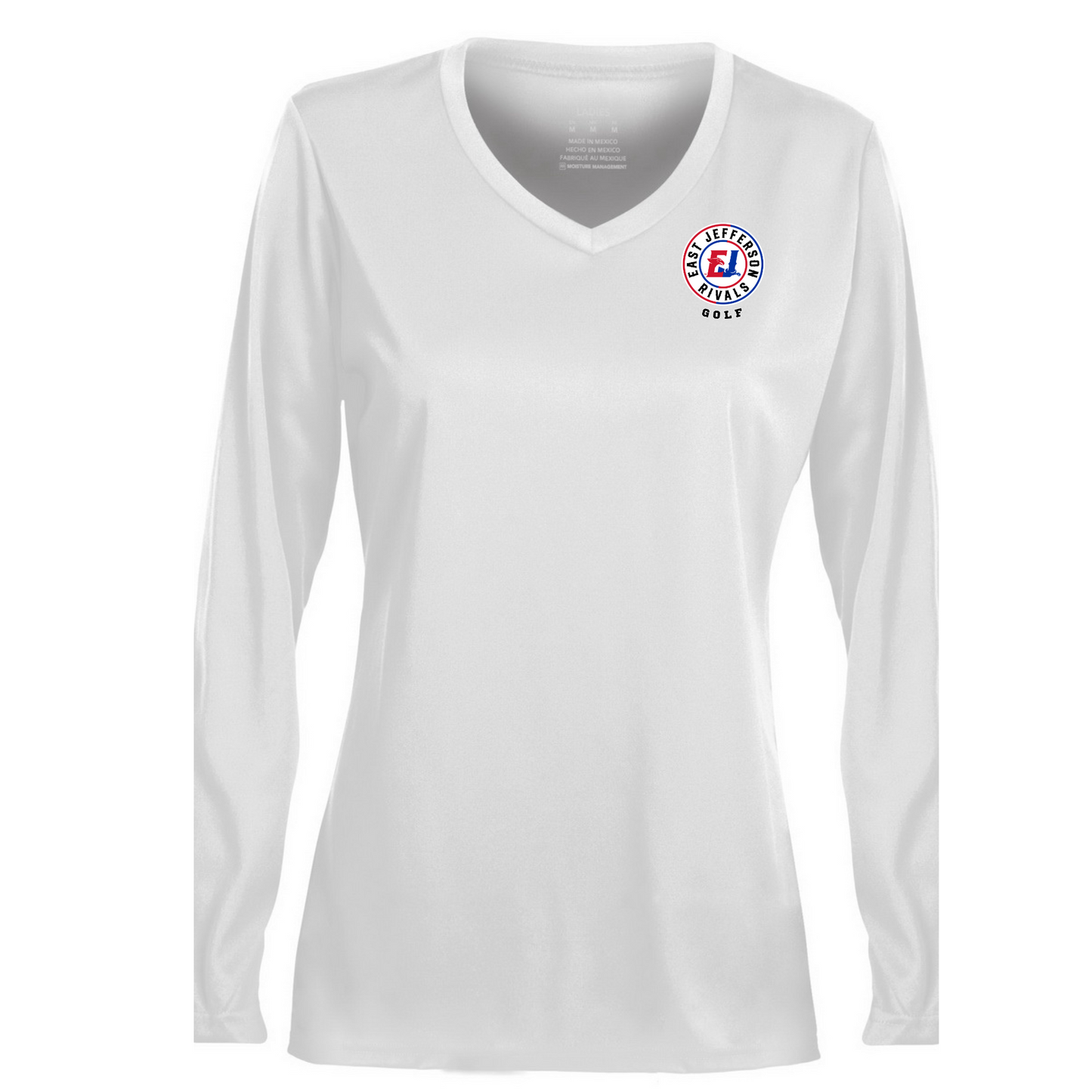 Rivals Golf V neck Performance long sleeve - Circle logo