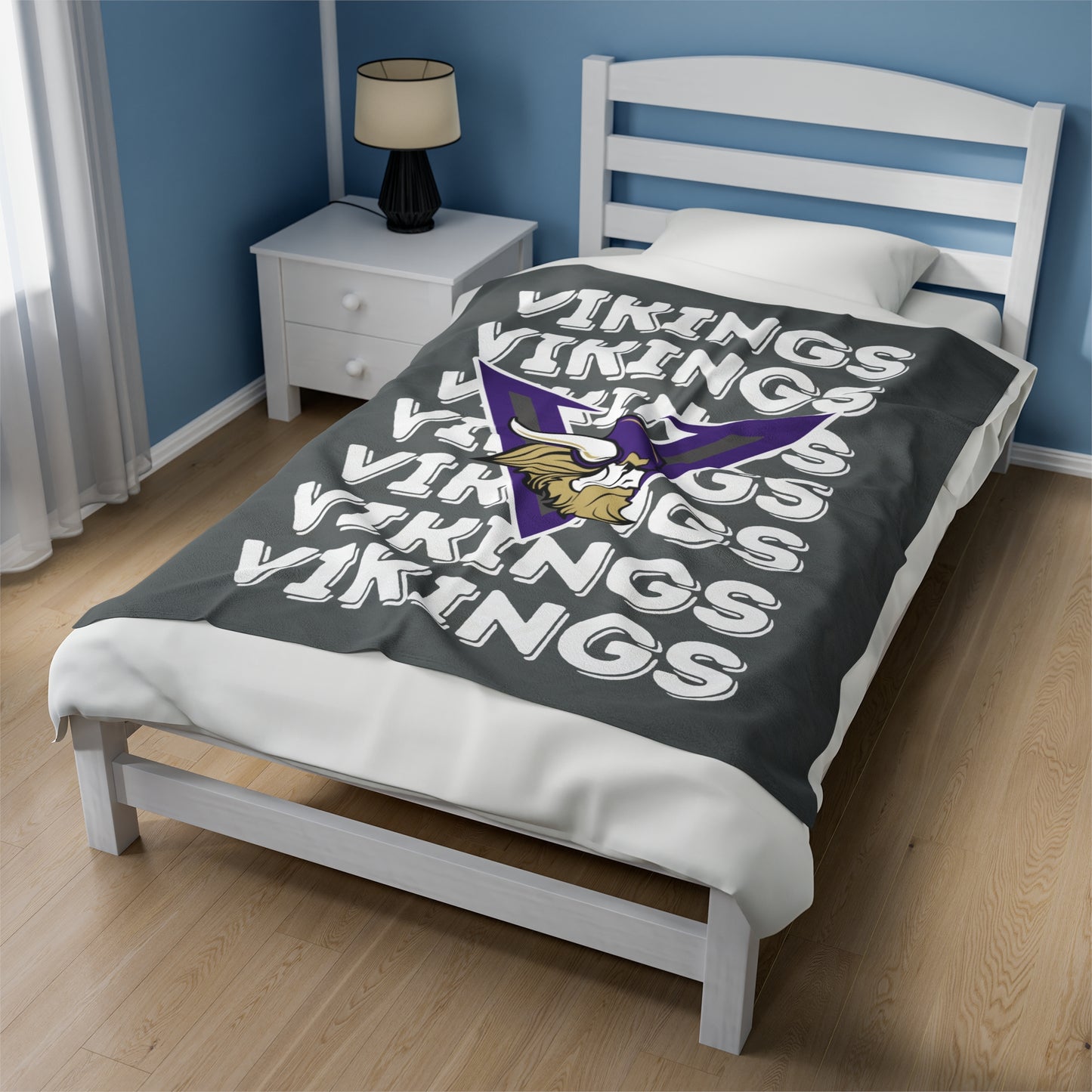 Charcoal Viking Plush Blanket