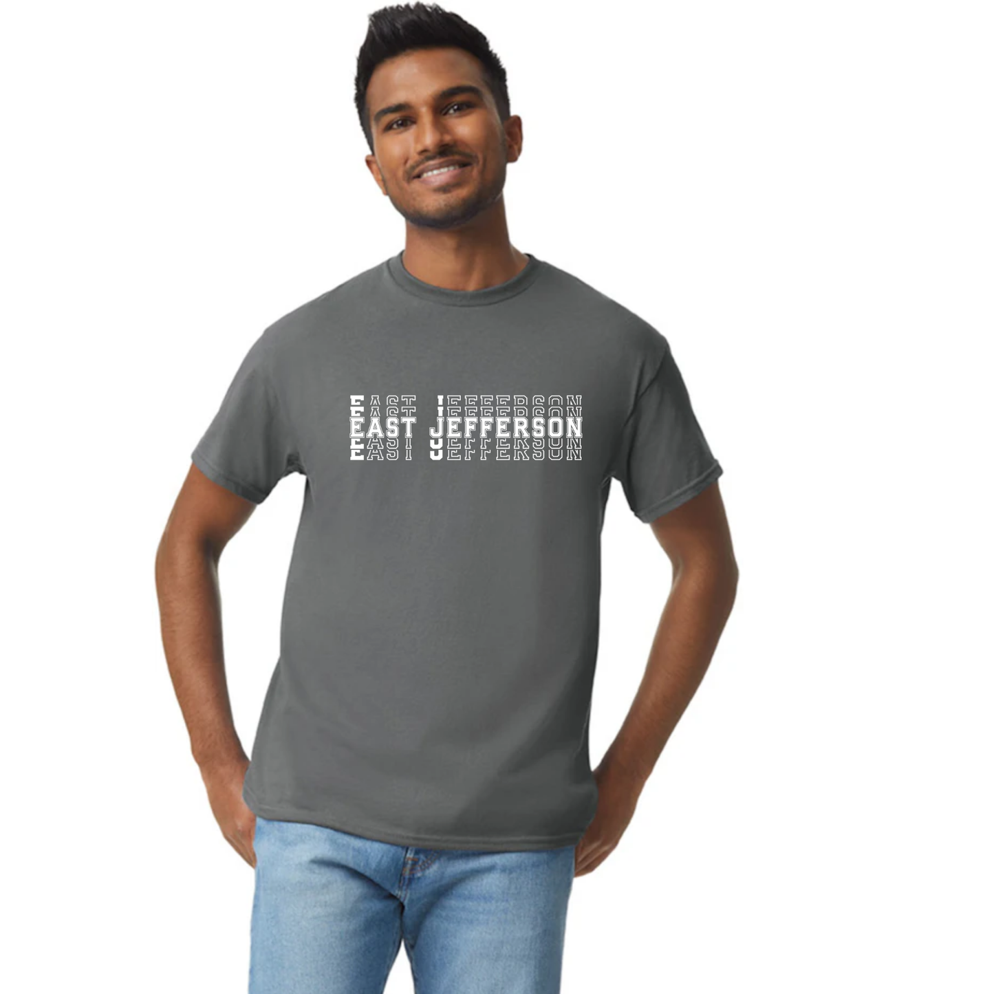EJLL heavy weight cotton tshirt - stack logo - unisex