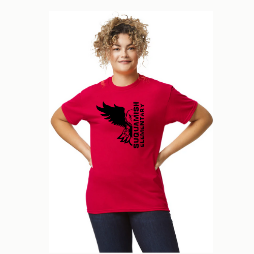 Suquamish heavy weight cotton tshirt - unisex Eagle Logo