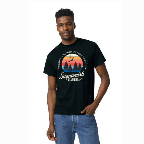 Suquamish heavy weight cotton tshirt - unisex Sunrise Logo