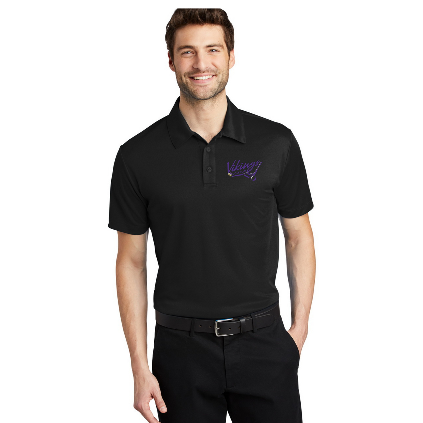 Vikings Golf purple logo - Polo - Mens