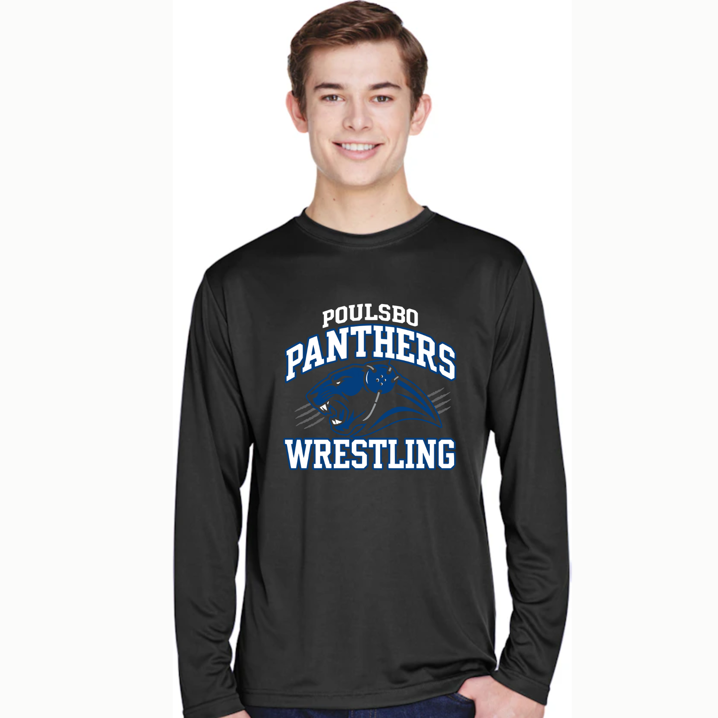Panther Wrestling Performance Long Sleeve - Mens/Boys