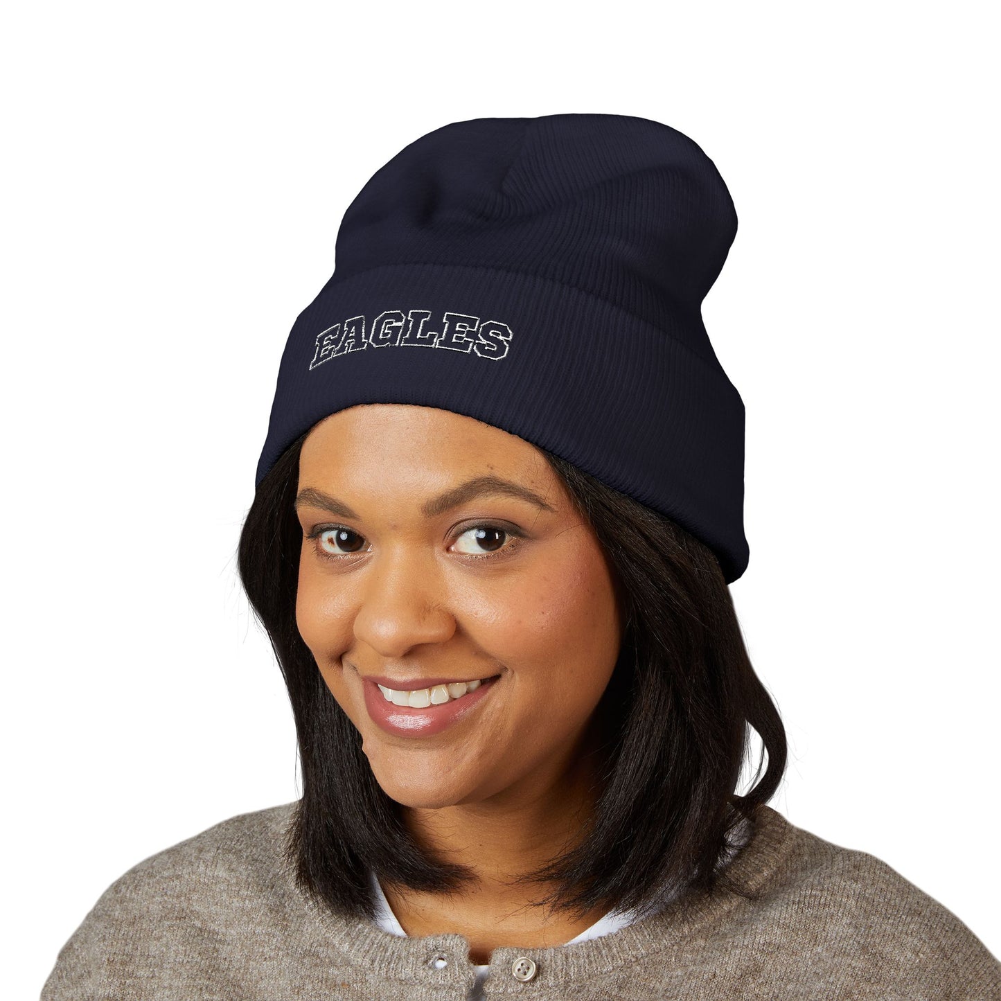 Eagles Classic Cuffed Beanie with Mascot Embroidery