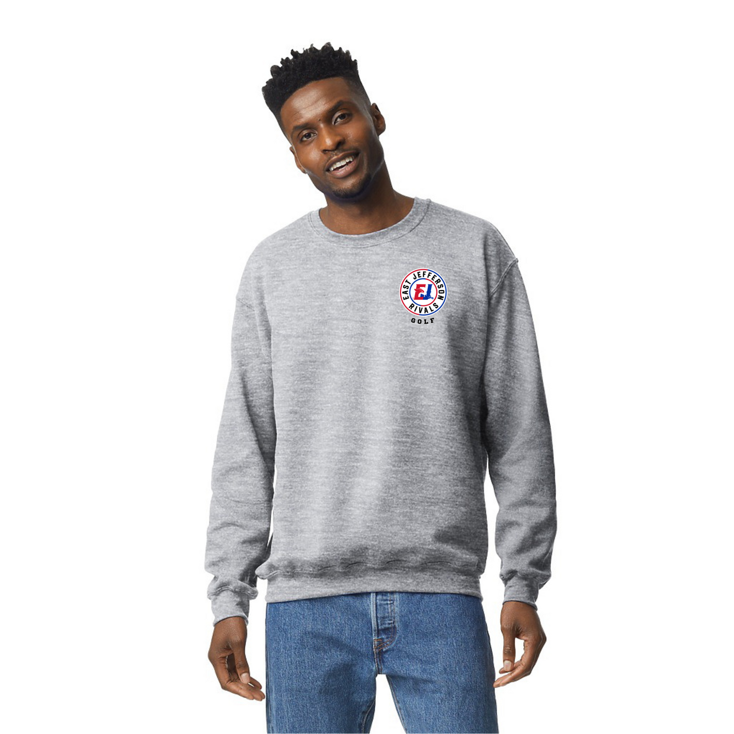 EJ Rivals Golf Circle logo - crewneck - unisex