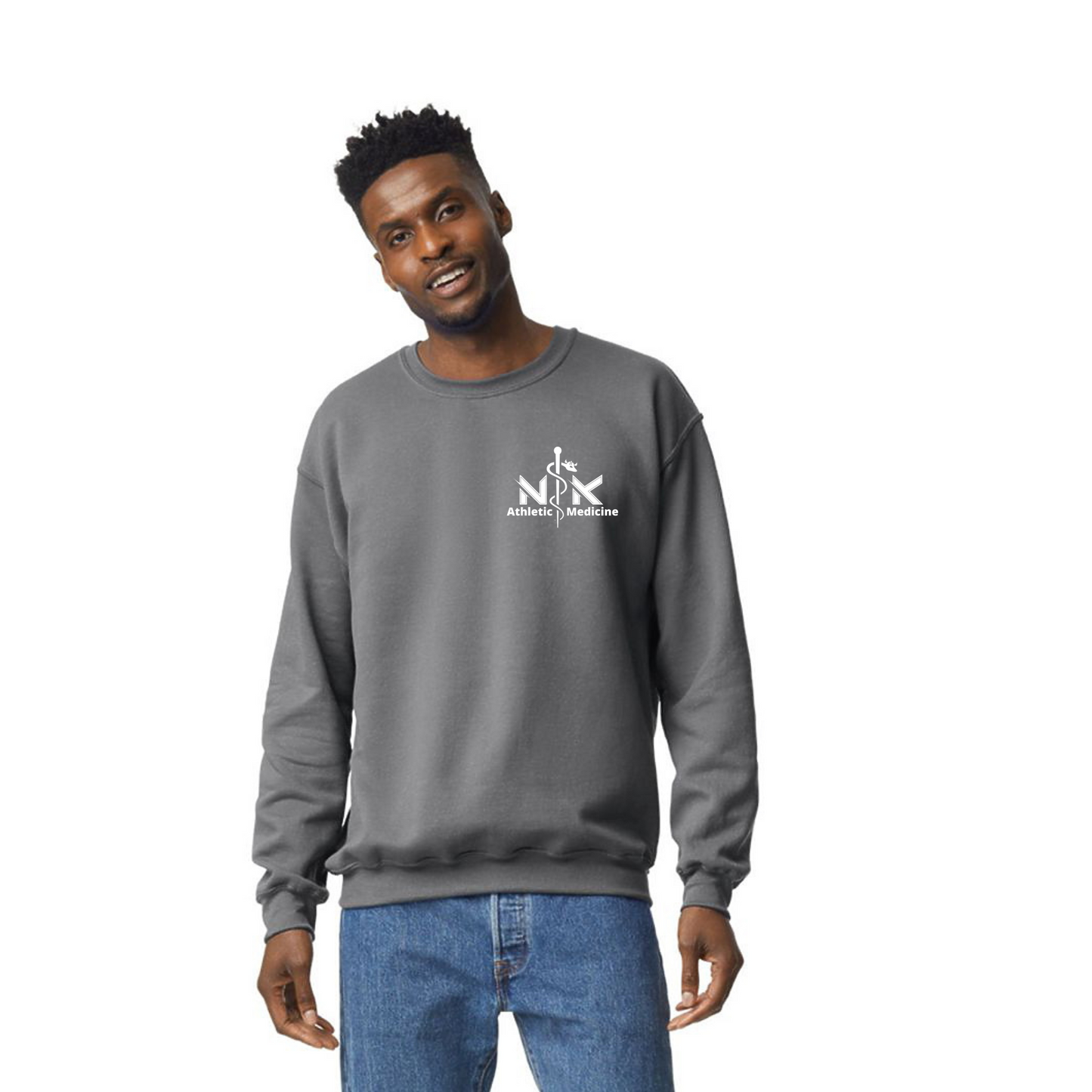 Ath Med - Crewneck -Pocket Logo - Unisex