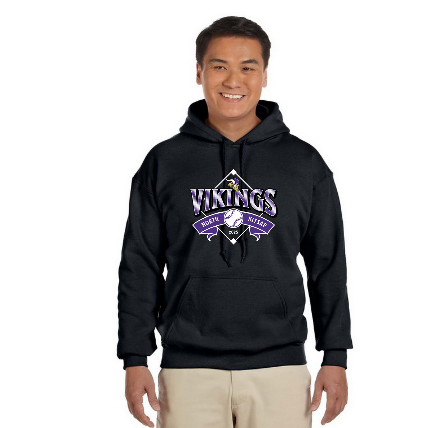 NK Baseball Banner Diamond Logo - Hoodie
