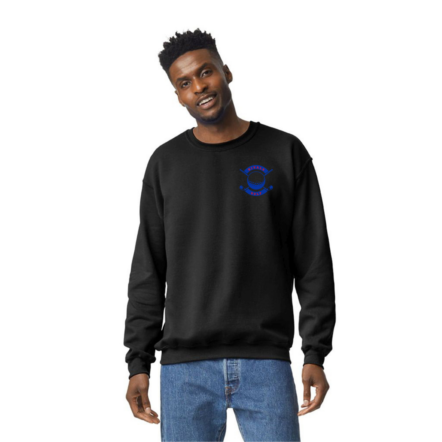 EJ Rivals Golf Blue club logo - crewneck - unisex