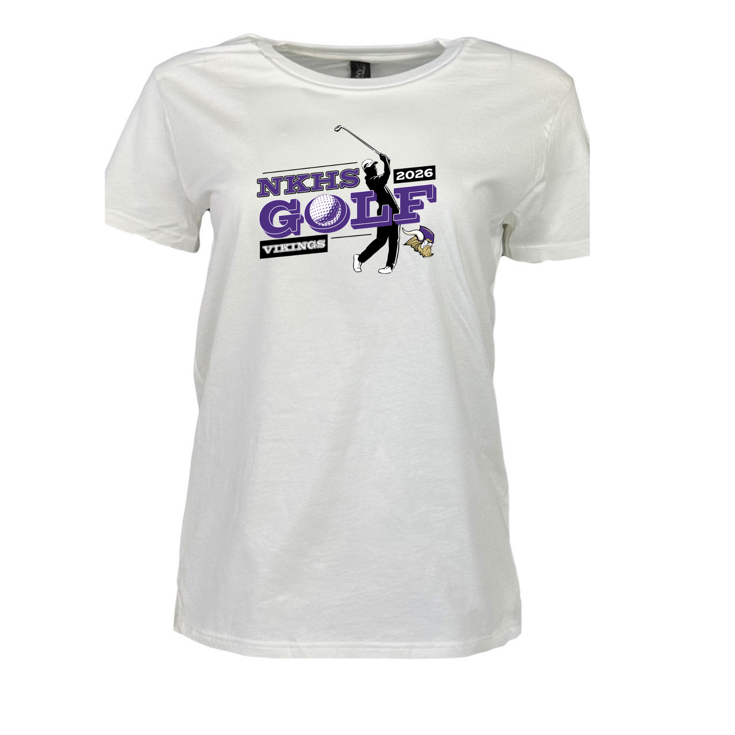 NK Vikings Golf - Womens Vneck Tshirt