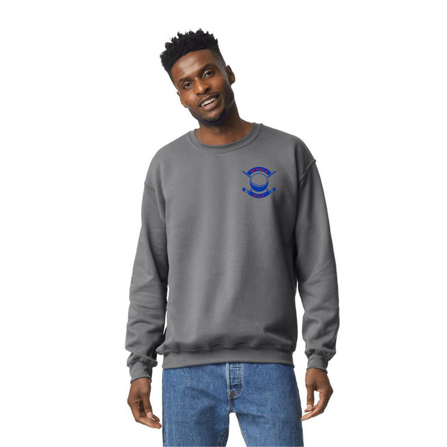 EJ Rivals Golf Blue club logo - crewneck - unisex