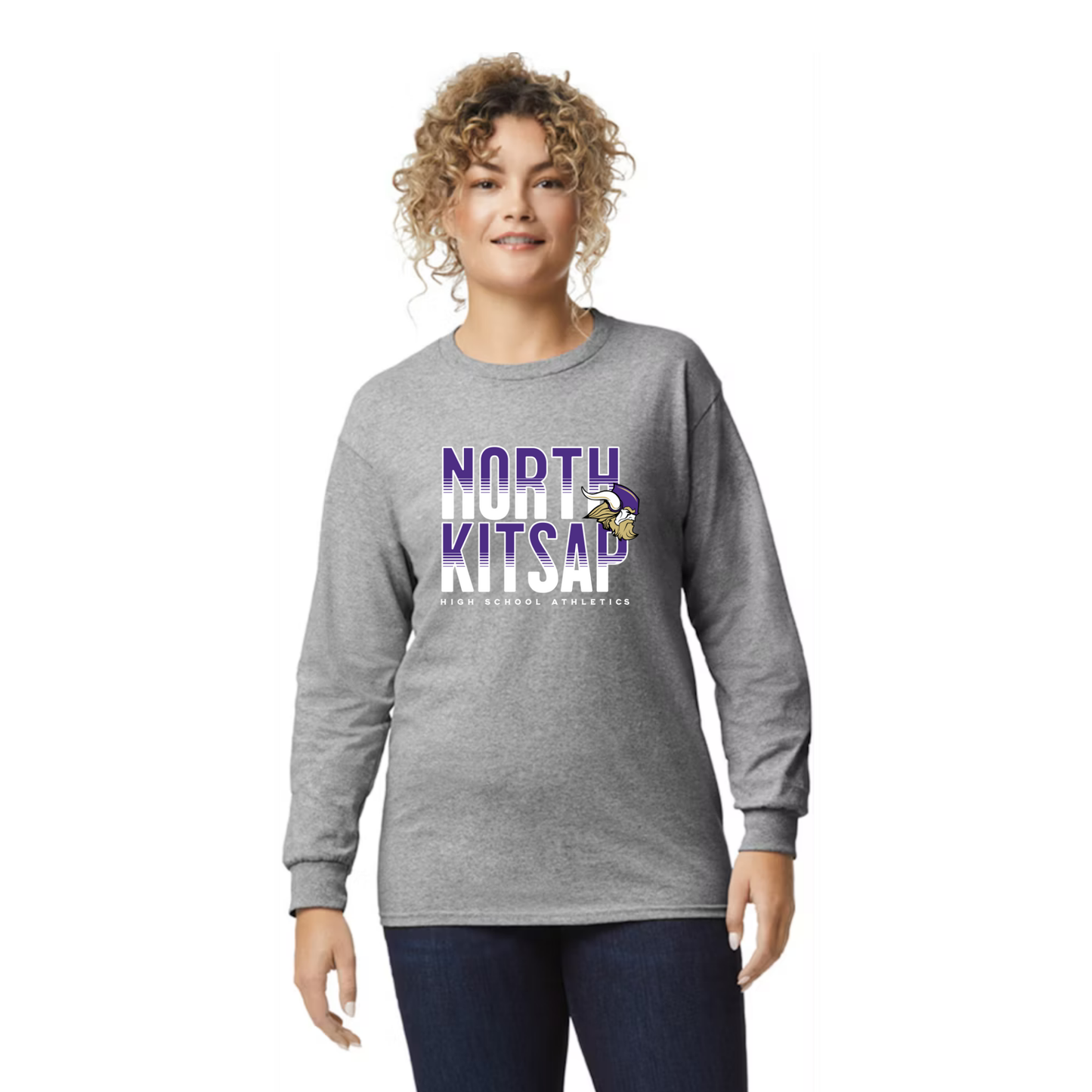North Kitsap Athletic stack logo - long sleeve - unisex