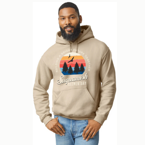Suquamish - Heavy Cotton Hoodie - Sunshine Logo