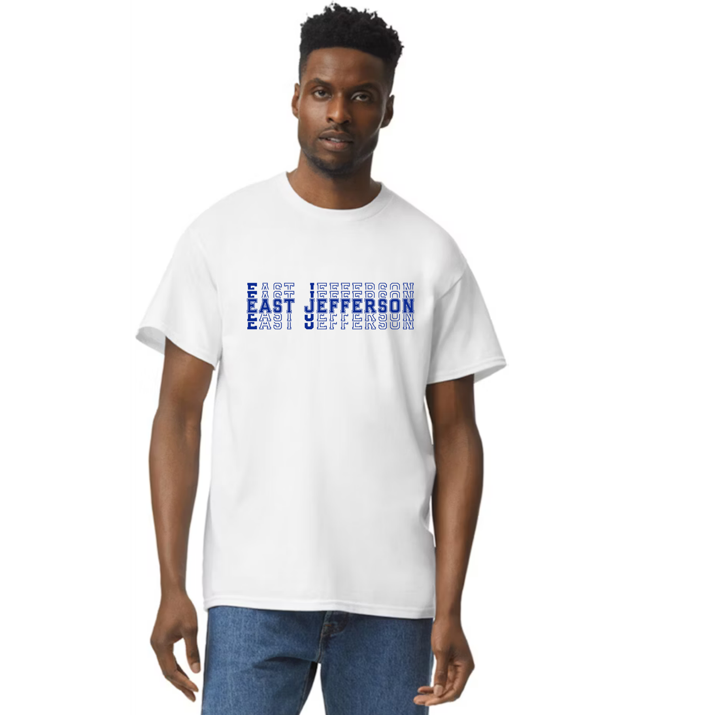 EJLL heavy weight cotton tshirt - stack logo - unisex