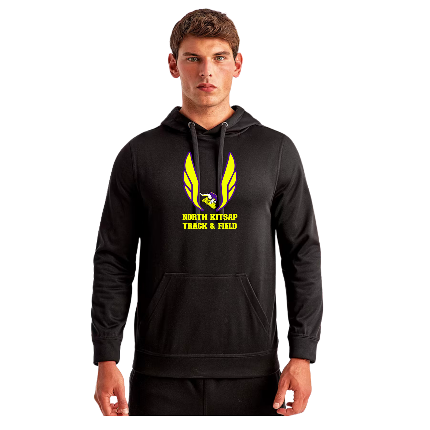 Vikings Team Warm up Hoodie - Volt Logo - Mens