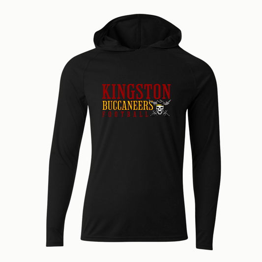 Kingston Bucs Football - Performance Long Sleeve - Hooded