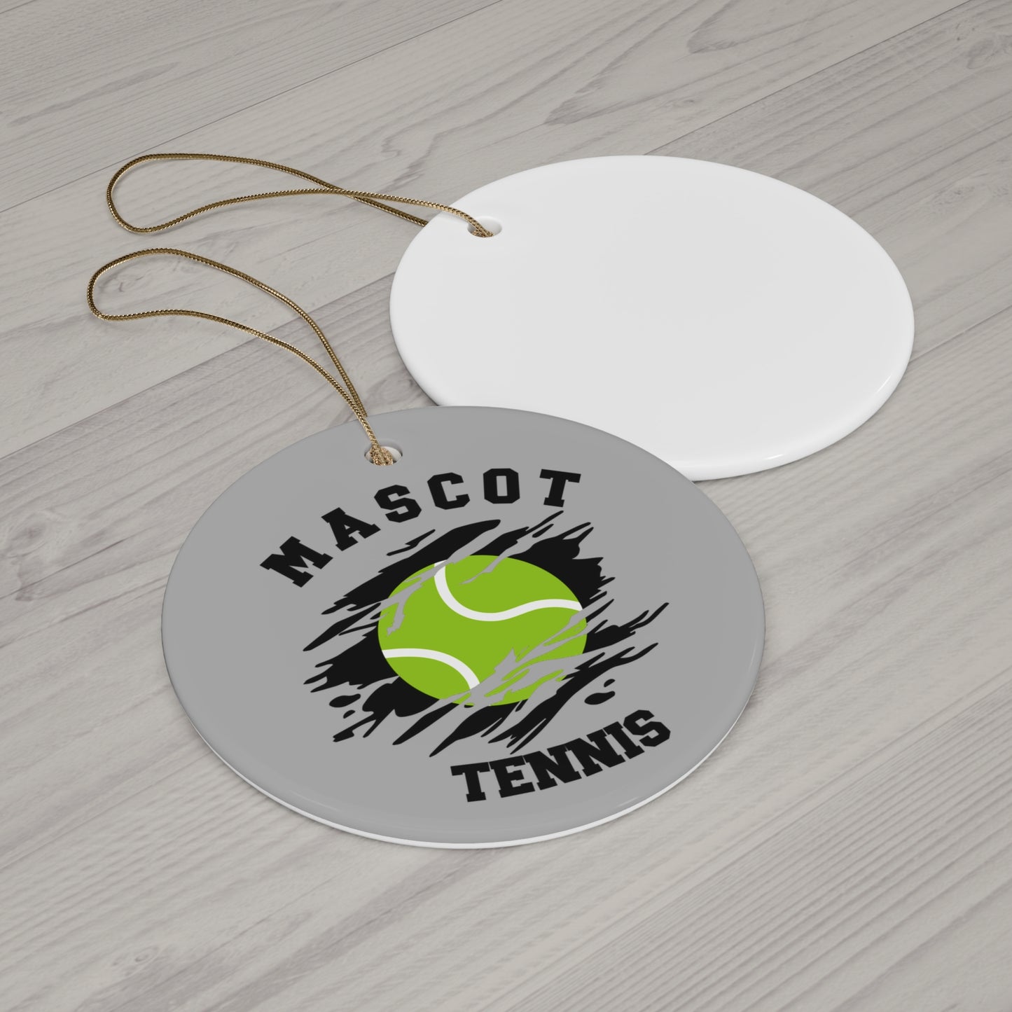 Custom Team & Name Tennis Ornament