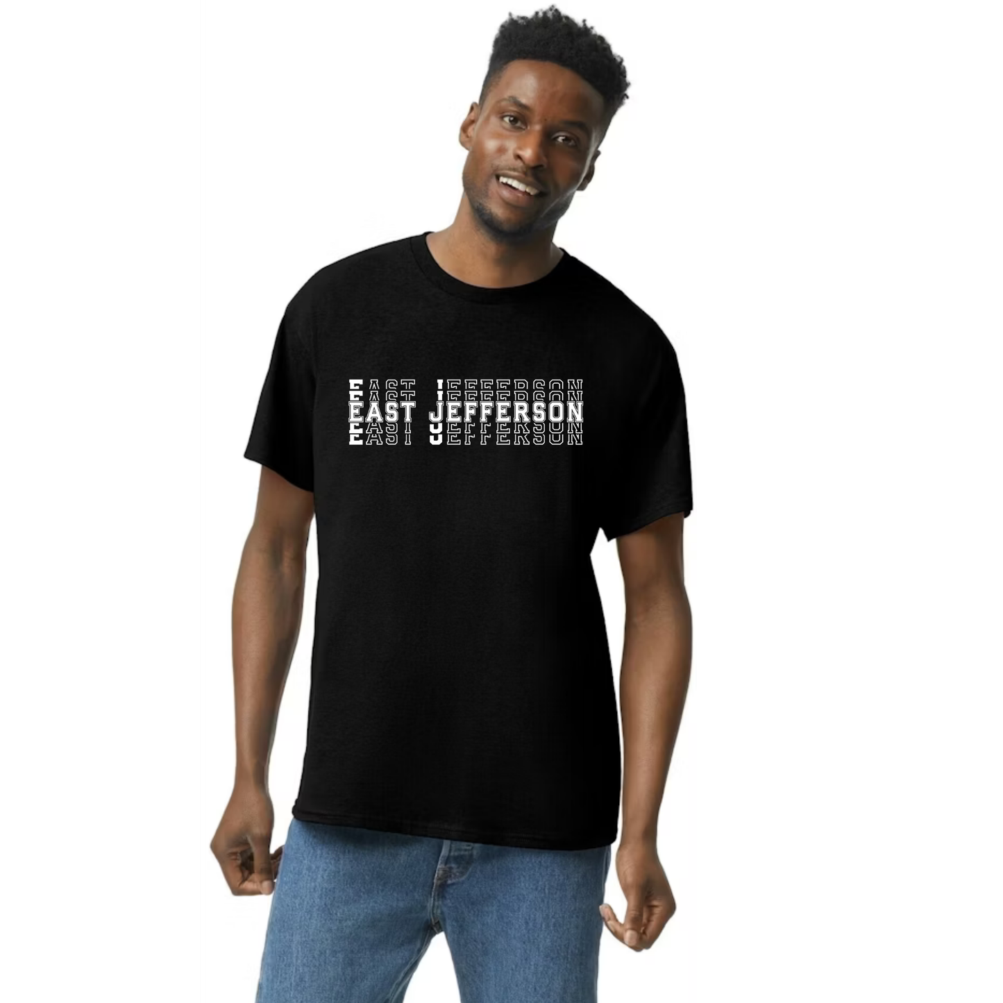 EJLL heavy weight cotton tshirt - stack logo - unisex