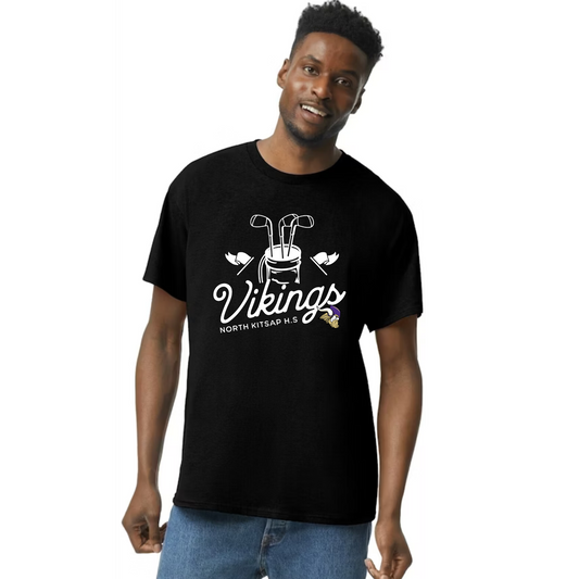 NK Vikings Golf Tshirt - White club logo - Unisex