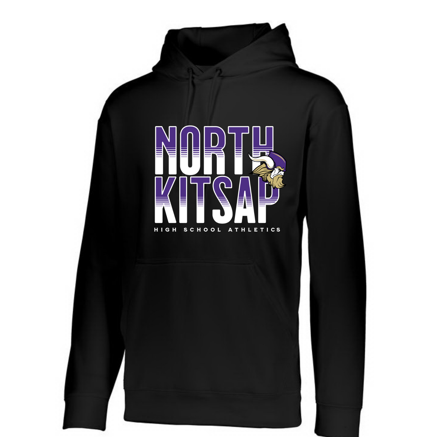 North Kitsap Athletics Stack Logo - Mens Performance Hoodie