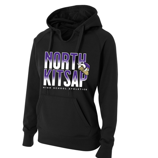 North Kitsap Athletics Stack Logo - Womens Performance Hoodie