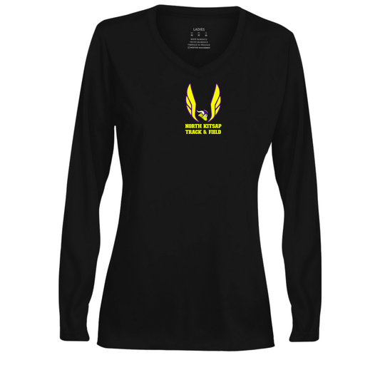 Vikings T&F - Performance Long Sleeve - Volt Logo- Womens