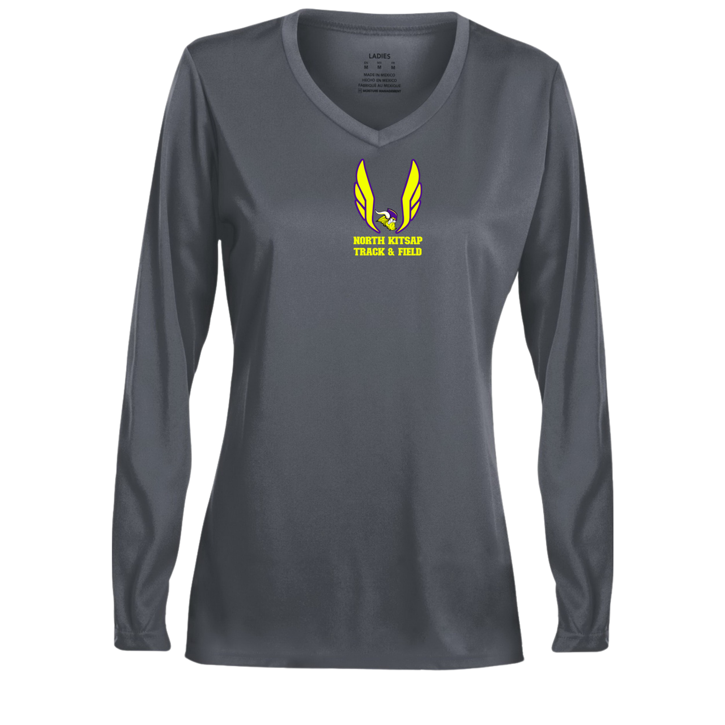 Vikings T&F - Performance Long Sleeve - Volt Logo- Womens