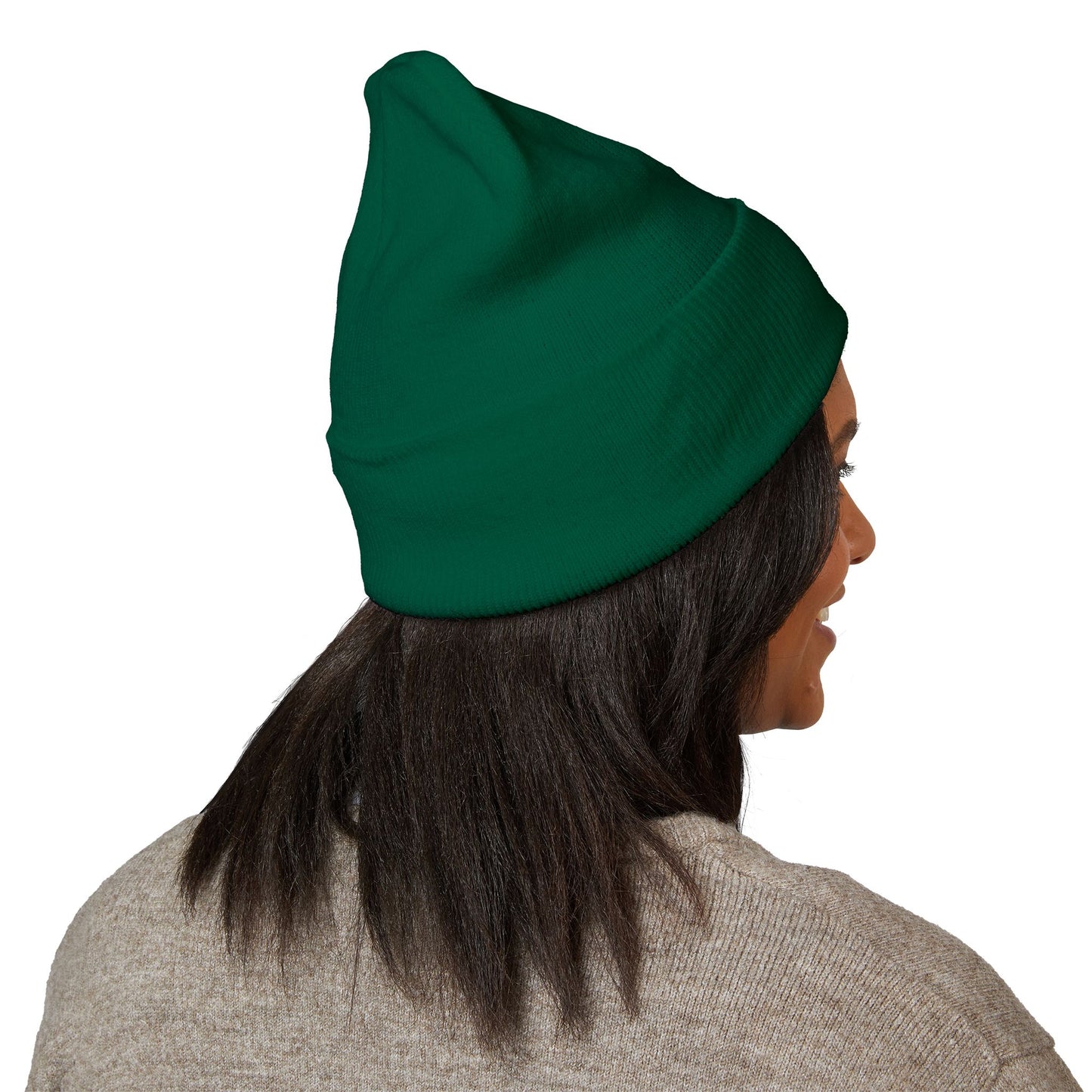 Personalized Classic Cuffed Beanie with Initial Embroidery