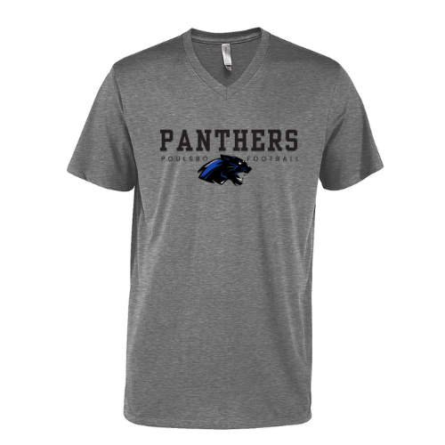 Panther Football T-shirt - Unisex V neck