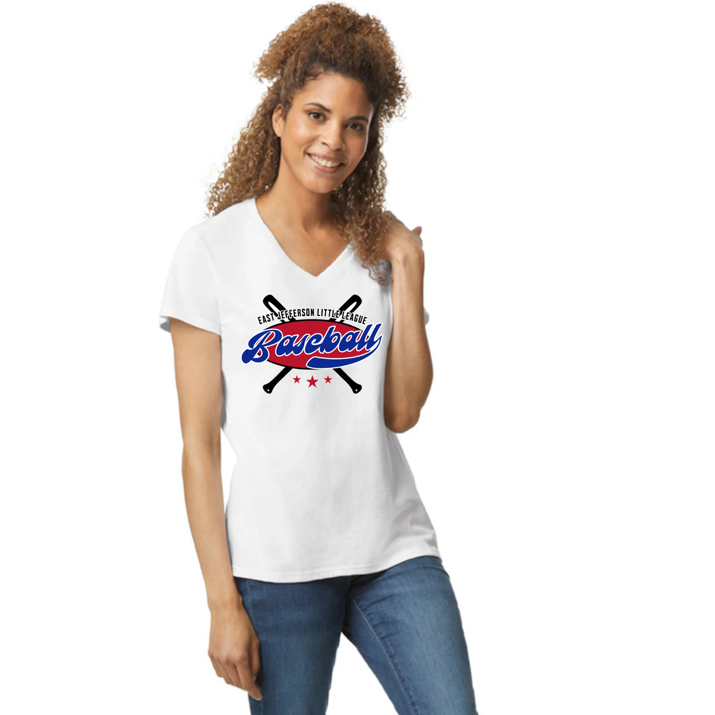 EJLL VNeck T-shirt - -Womens