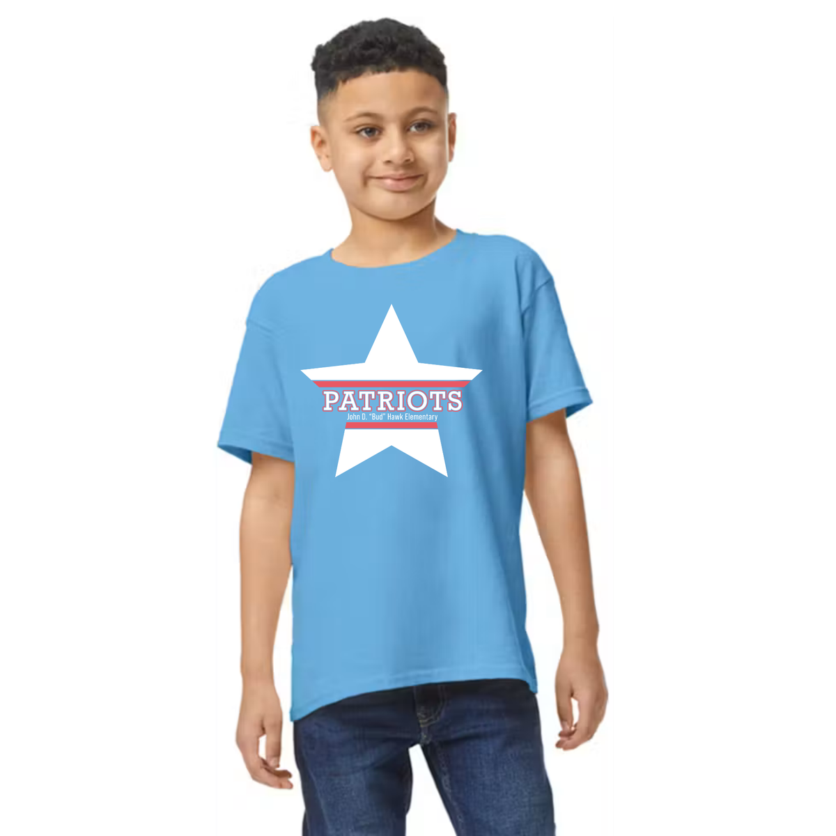 Hawk Elementary - Patriots Star - Youth TShirt