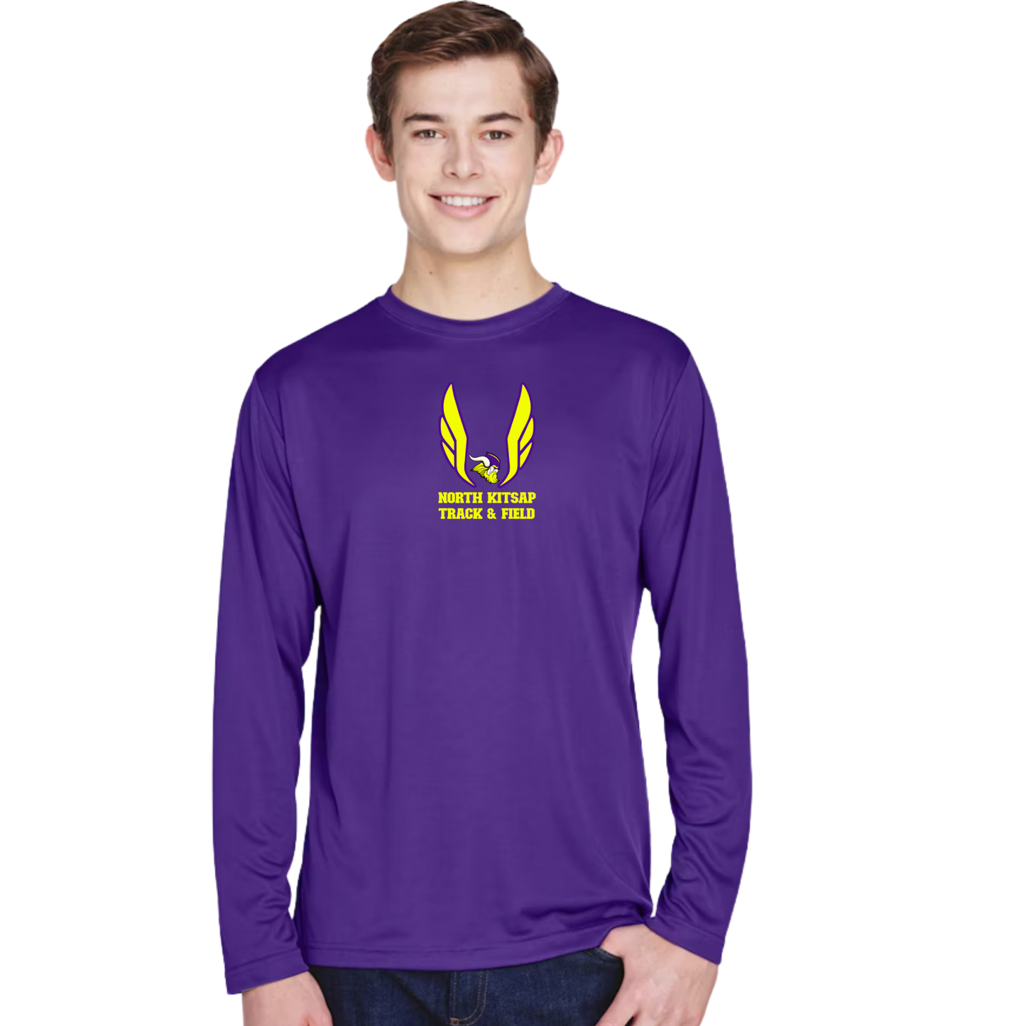 Vikings T&F - Performance Long Sleeve -Volt logo - Mens